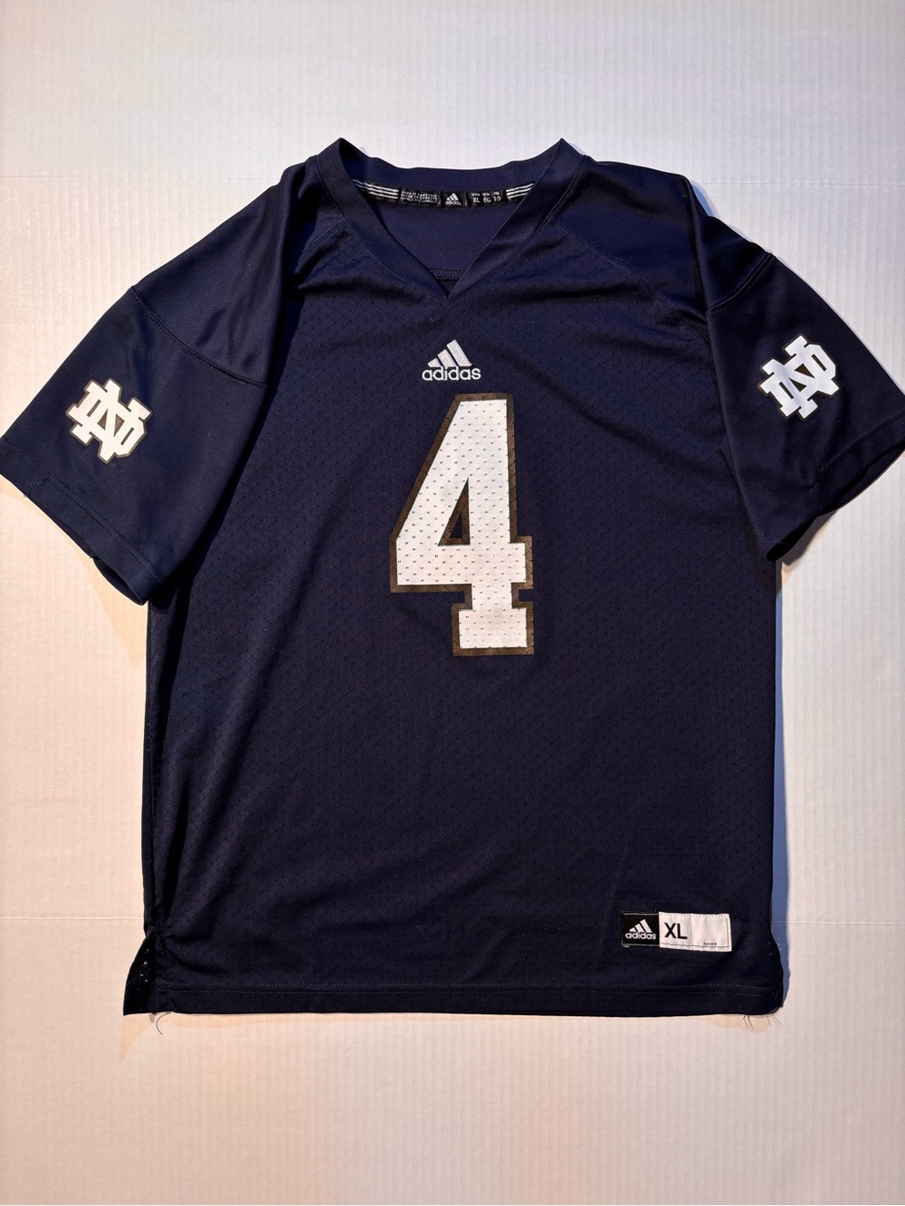 Adidas Notre Dame Fighting Irish #4 NCAA Football Jersey Sz Youth XL Men’s M